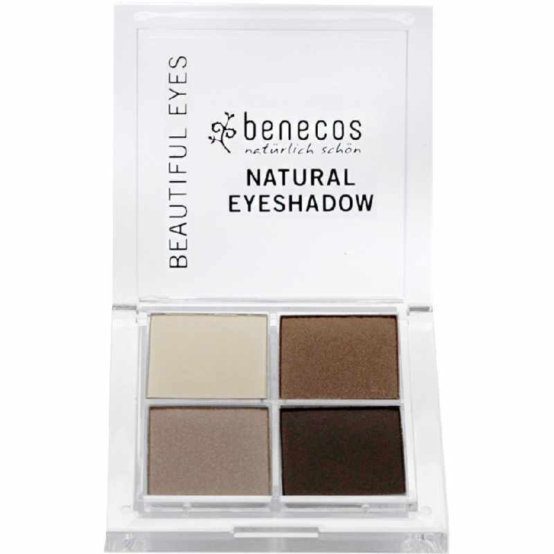Benecos Natural Quattro Eyeshadow 8 gr. - Coffee & Cream 002