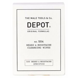 Depot No. 504 Beard & Moustache Cleansing Wipes 12 Pieces (U)
