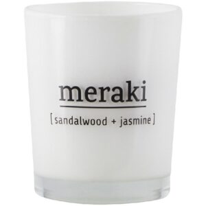 Meraki Scented Candle 5,5 x 6,7 cm - Sandelwood + Jasmine