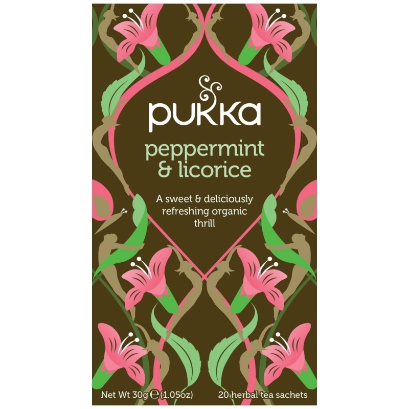Pukka Peppermint & Licorice Te - �kologisk 30 gr.